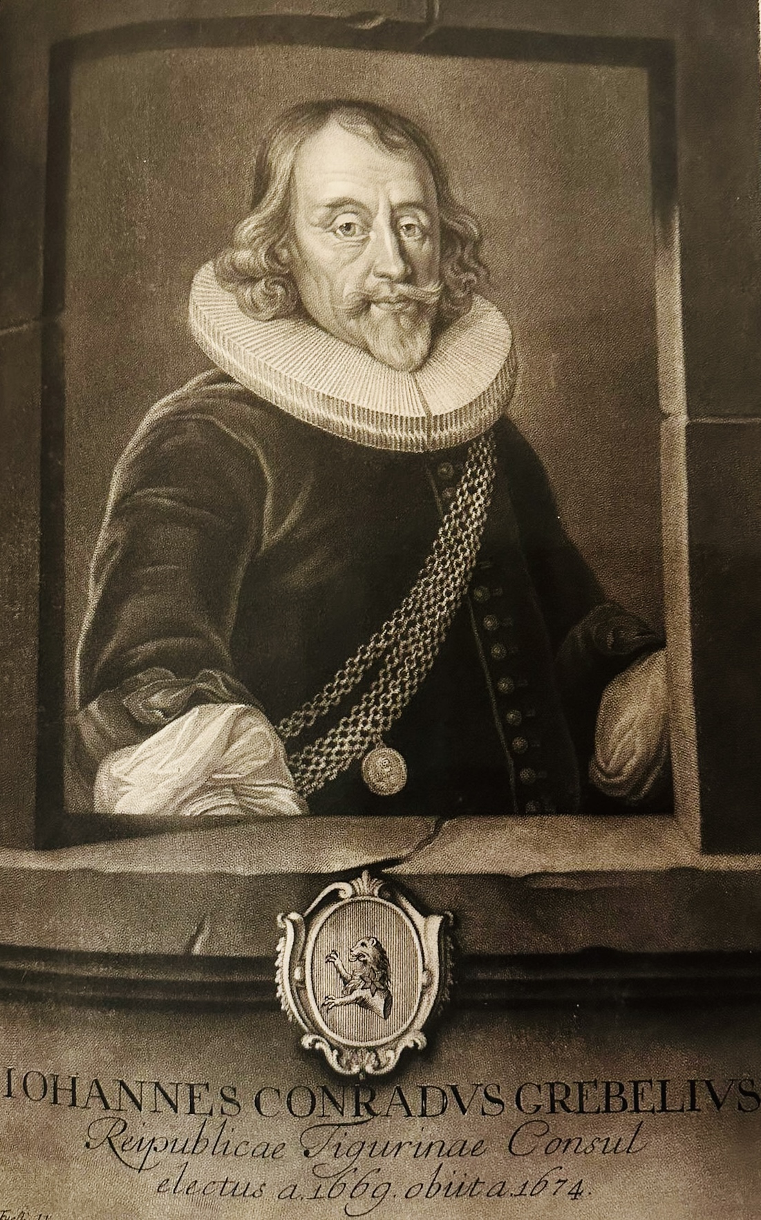 Il ritratto di Hans Konrad Grebel, sindacatore di Zurigo